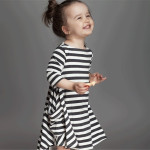 Family Clothing Matching Mother And Daughter Clothes Striped Dresses