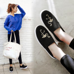 Lovebird student shoes canvas loafers autumn