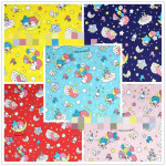 Cotton Twill Printed Cotton Cartoon Little Princess Fabric Dress Cover-up Clothing Fabric