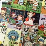 Tomato Soup Doll Cartoon Digital Printed Cotton Children's Dress Diy Handmade Patchwork Shoulder Bag