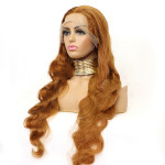 Honey Blonde Human Hair Wigs Body Wave