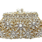 European And American Shell Type Metal Diamond Women's Evening Bag