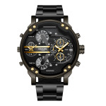 European And American Trendy Big Dial Two-place Personality Watch Men