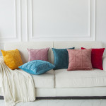 Solid Color Velvet Pillow Cushion Cover