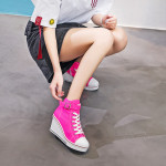 High-top canvas shoes candy