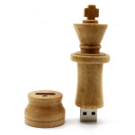 Wooden Chess Pen Drive King Usb Drive Wood Memory Stic