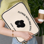 Portable Notebook Liner Bag Embroidery Lady