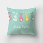 Nordic Minimalist Easter Rabbit Peach Skin Fabric Pillow Cushion Cover