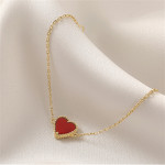 Women's Summer New Simple Little Red Heart Bracelet