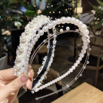 Pearl Headband Super Xiansen Headband All-match Starting Card Hair Bundle Net Red Hairpin Hair Hole