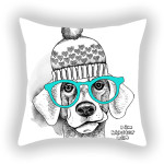 Blue Series Pet Dog Sofa Balcony Car Print Pillow Cover