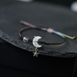 Niche Design Hand-woven Moon Couple Bracelet