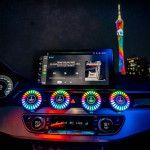 Car Atmosphere Light 3D Pickup RGB Voice-controlled Rhythm Car Air Outlet Aromatherapy