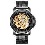 Fashion Hollow Waterproof Mechanical Fashion Automatic Mesh Belt Men's Watch