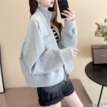 Relaxed Large Slouchy Casual Short Cardigan Top Trend