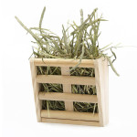 Wooden Grass Rack And Food Box Rabbit Chinchilla