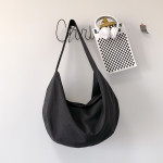 Large Capacity Cross Body Simple And Versatile Nylon Dumpling Bag