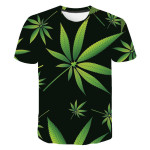 Men Casual Hawaiian Short Sleeve Printed T Shirt