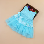 Summer children's wear 2021 girls, infants, sleeveless LACE VEST, bow tie dress, children's skirt