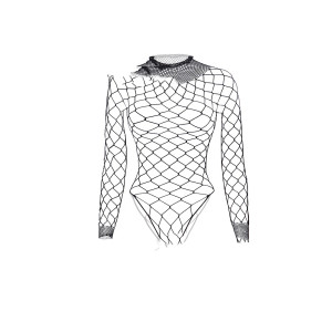 New Sexy Lingerie Mesh Bodysuit Fishnet Ripped Underwear