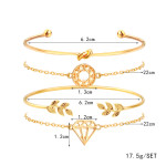 European And American Simple New Geometric Chain Cold Wind Bracelet