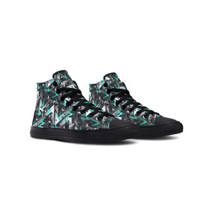 Printed Couple High-top Canvas Shoes