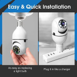 1080P IP E27 Light Bulb Camera Wi-Fi IR Night Smart Home Wireless Security