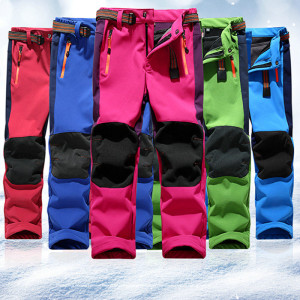 Soft shell pants children's trousers ski pants