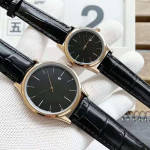 Lovers Watch Belt Steel Belt European And American Simple Two-handed Half-dial Quartz