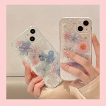 Floral Drip Gel Silver Foil Super Fairy Models Phone Case