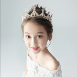 Princess Girl Diamond Crown Crystal Headband Childrens Hair Accessories Birthday Photo