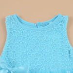 Summer children's wear 2021 girls, infants, sleeveless LACE VEST, bow tie dress, children's skirt