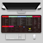 Shortcut Key Mouse Pad Oversized Thickened Desk Keyboard Pad