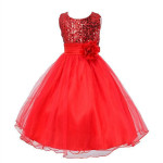 Baby Sequin Dress Flower Girl Wedding Princess Dress