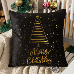 Christmas Pillow Cover Nordic Gilding Letters