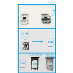 WELLSIM Unlock Card Sticker For 6S SE 7 8 X XR XSM 11 12PM 13 14PM