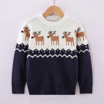 Children's Knitted Sweater Thickened Christmas Elk