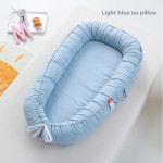 Ins South Korea Portable Baby Bed In Bed Cotton Solid Color