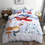 Happy Santa Claus Happy Gift 3D Digital Bed Set Of Three