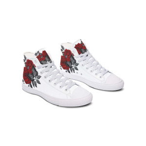 Printed Couple High-top Canvas Shoes