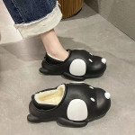 Men's And Women's Fashion EVA Waterproof Plush Slippers