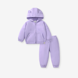 Girls Fleece Thermal Hoodie Suit