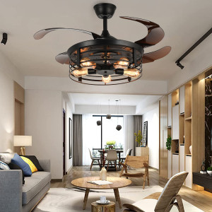 Industrial Wind Integrated American Retro Fan Lamp