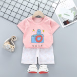 Summer Cotton Children's Short-sleeved Shorts Suit