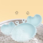 Silicone Split Cutlery Crab Plate For Infants