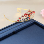 European And American Big Golden Crown Foreign Trade Headdress Headband Bride