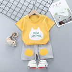 Summer Cotton Children's Short-sleeved Shorts Suit