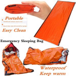 Outdoor Emergency Survival Sleeping Bag Portable Waterproof Reusable Blanket Camping Hiking Survival Rescue Thermal Blanket