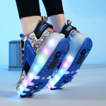 Children's Wheel Shoes LED Light Emitting Charging Children's Lamp Shoes