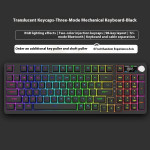 98 Key Wireless Bluetooth Three-model Mechanical Keyboard Gaming Electronic Sports Office